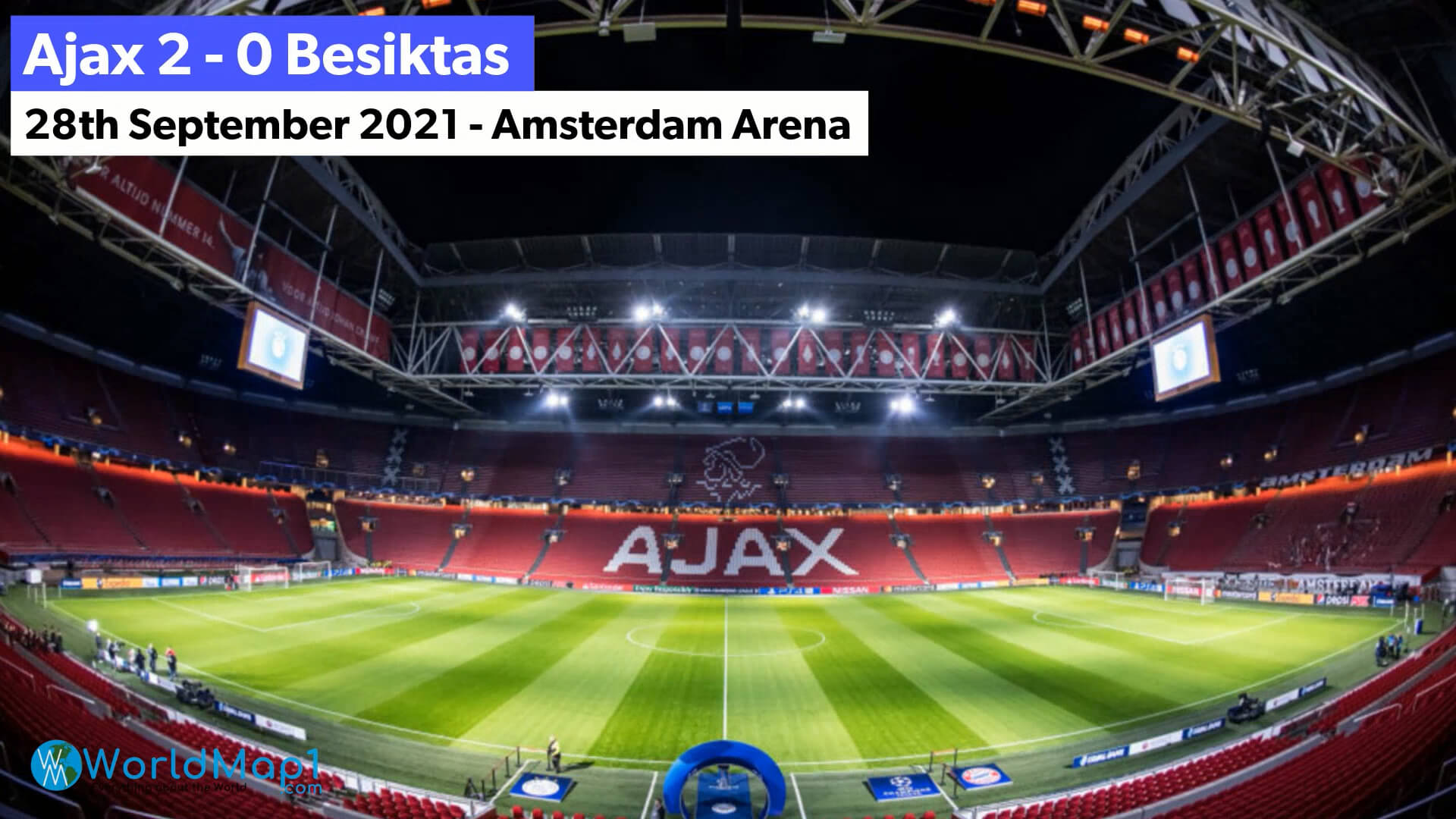 Ajax vs Besiktas Champions League First Match 2021